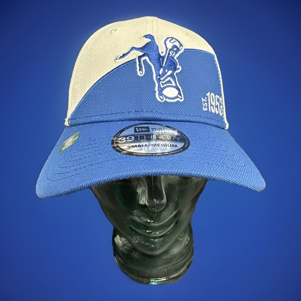 Indianapolis Colts New Era 39THIRTY Stretch Hat Size Small-Medium **NEW**